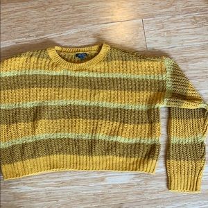 Yellow striped sweater